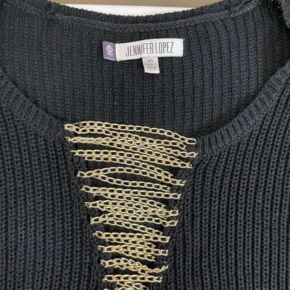 Jennifer Lopez| Goth| Chain detail|Sweater| Super soft - Picture 9 of 13